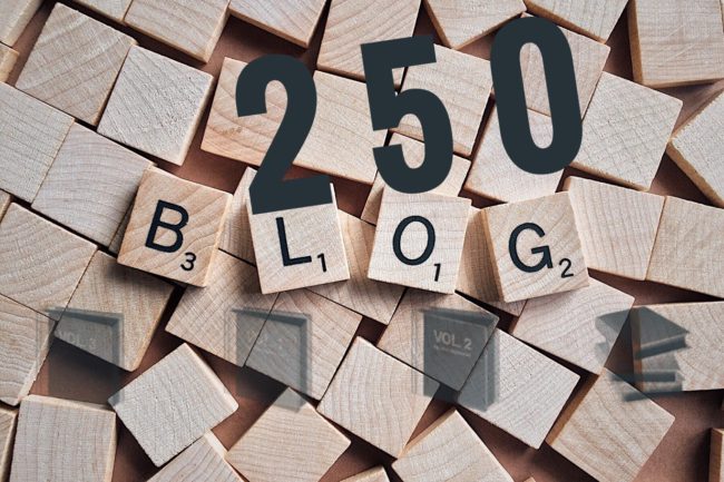 Zweihundertfünfzig Blogs