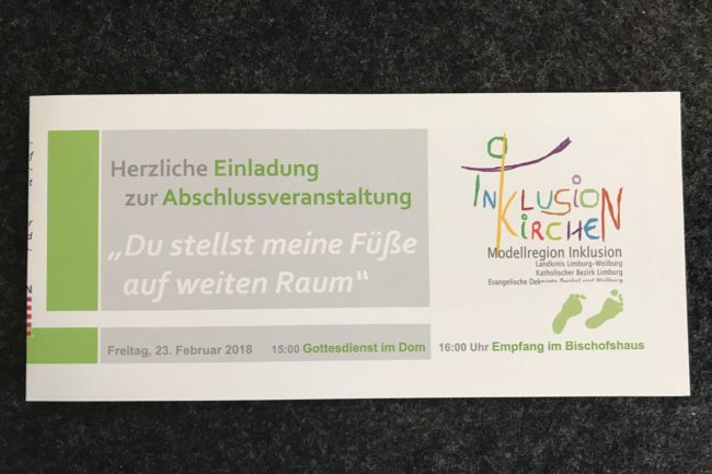 Abschlussveranstaltung Inklusion Kirche