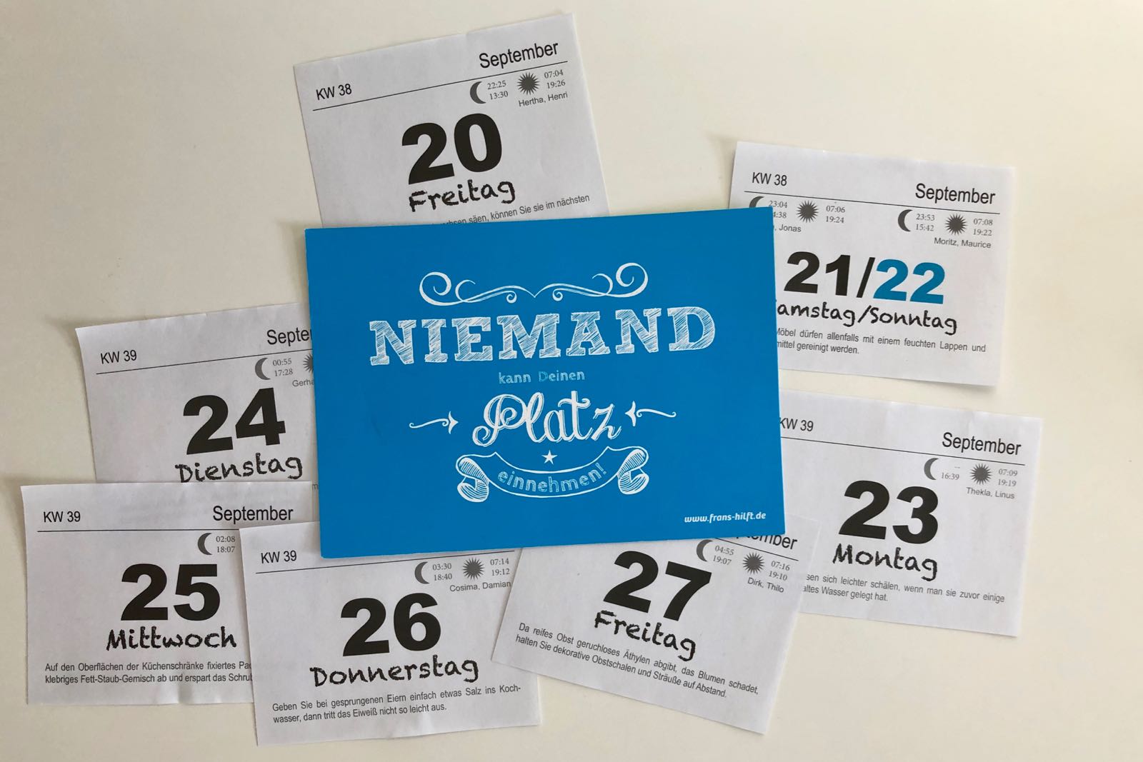Wochen Schnipsel 190927