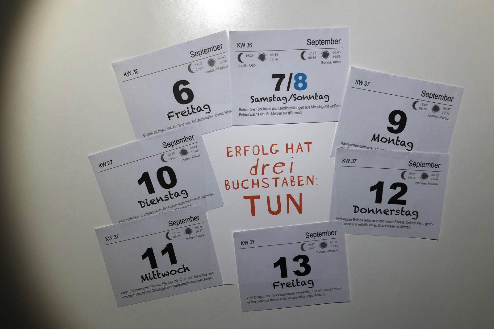 WOCHEN SCHNIPSEL 190913