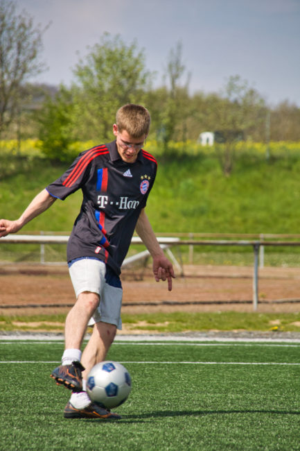 Andre König beim Fußball