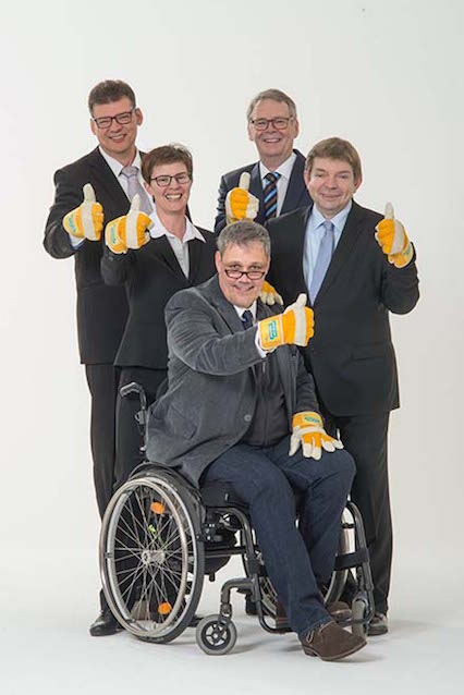 FDP Stadtplakat: Kandidaten der Liste 1 bis 5