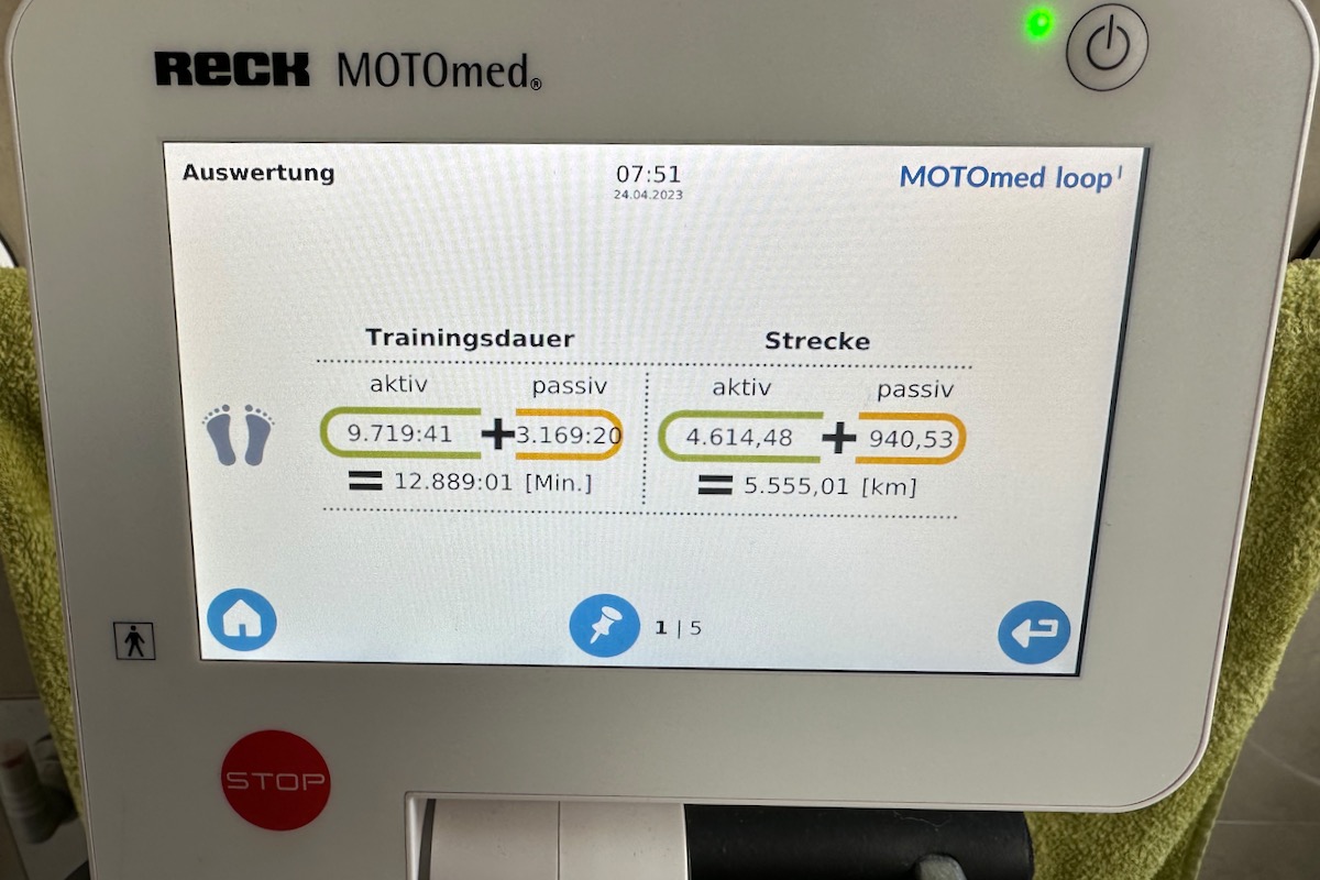 5.555 Kilometer Indoor-Radfahren