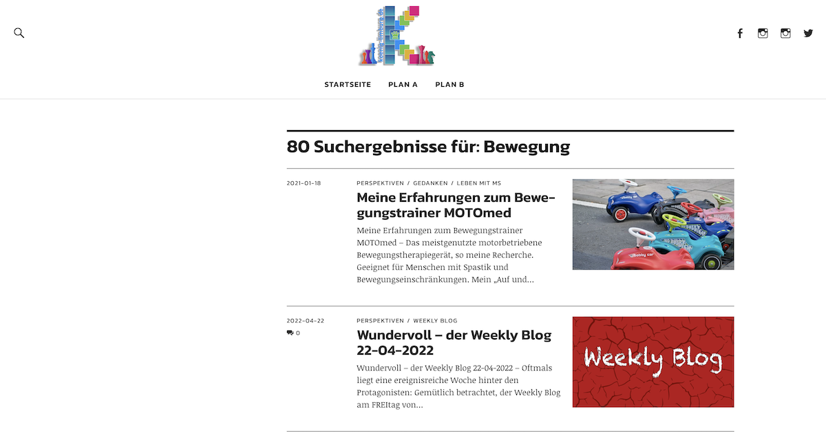 80 Suchergebnisse für: Bewegung