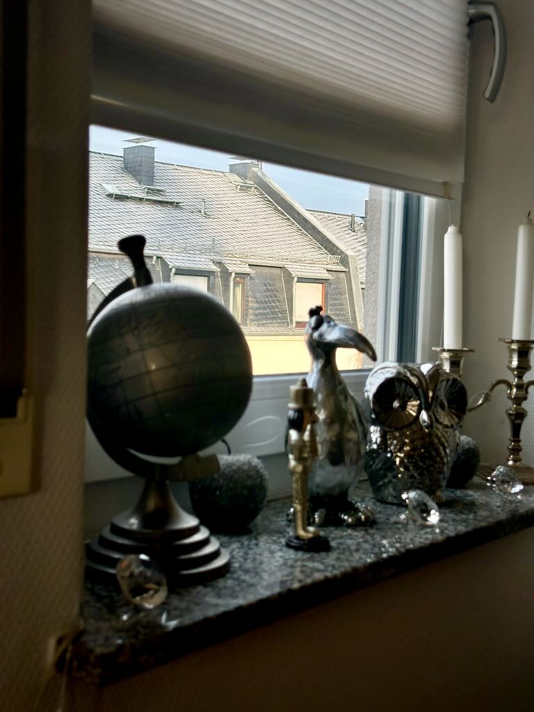 Am Fenster - Kalt ist es teilweise geworden!