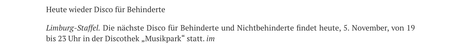 Wochen Schnipsel 45. KW 2018