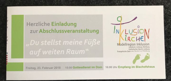 Abschlussveranstaltung Inklusion Kirche