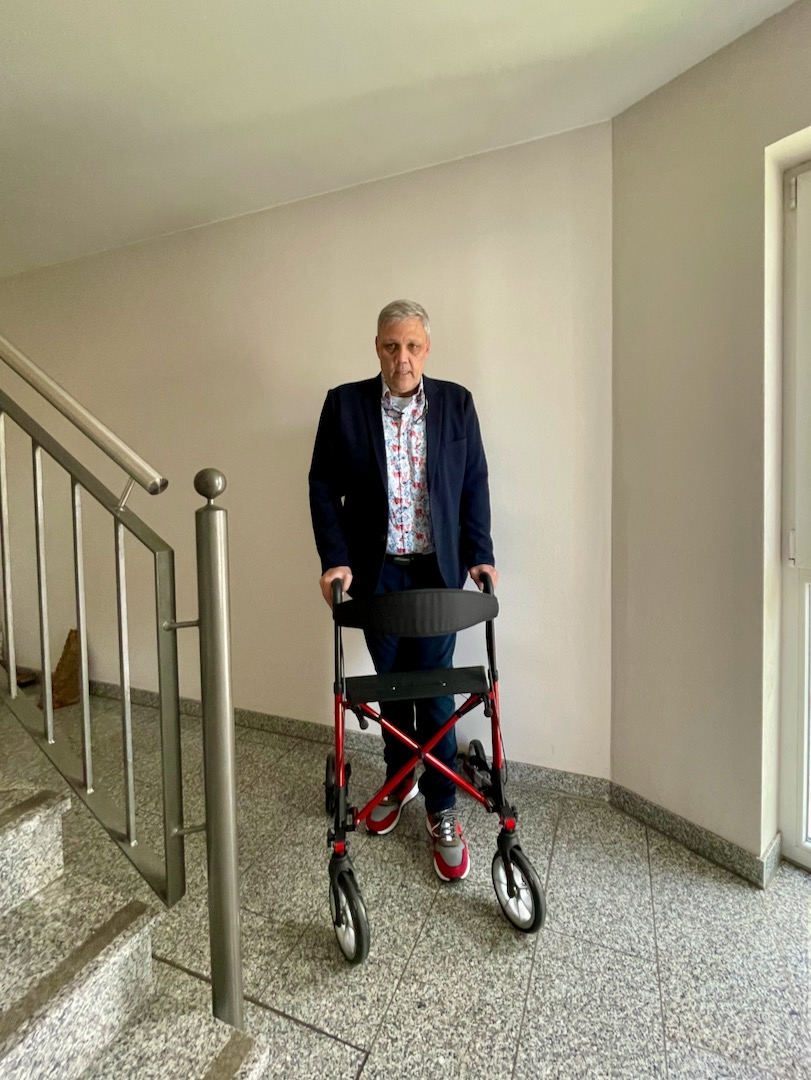 Frank am Rollator