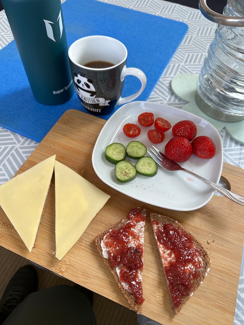 Frühstück gibt es nach dem Sport