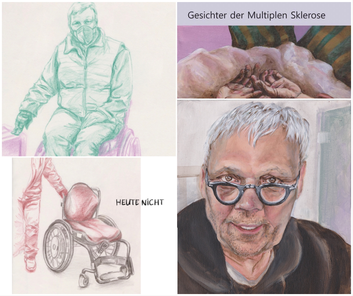 Collage - Gesichter der Multiplen Sklerose