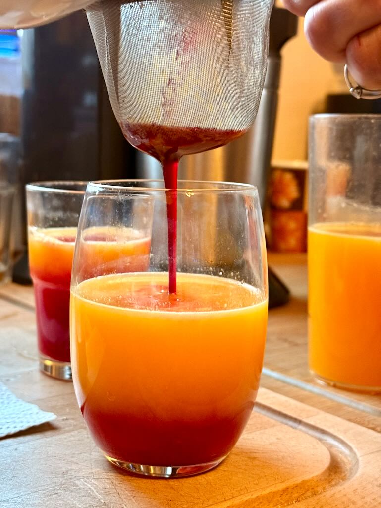 Granatapfel-Orangensaft