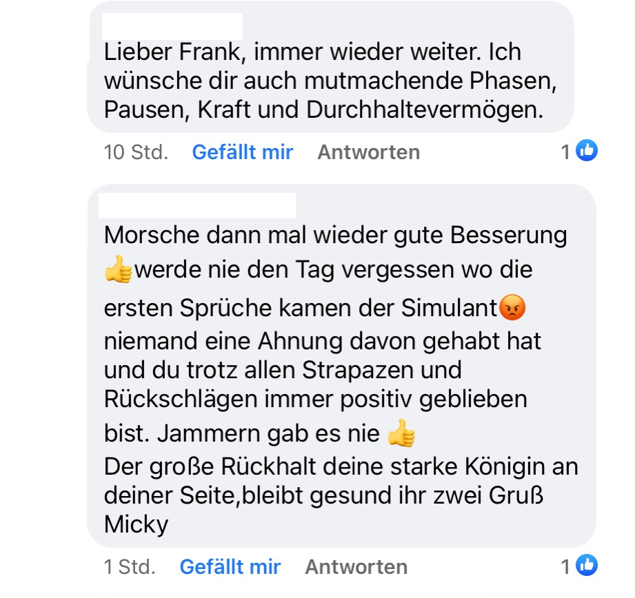 Dies gehört ebenfalls zu meiner Geschichte um meine MS