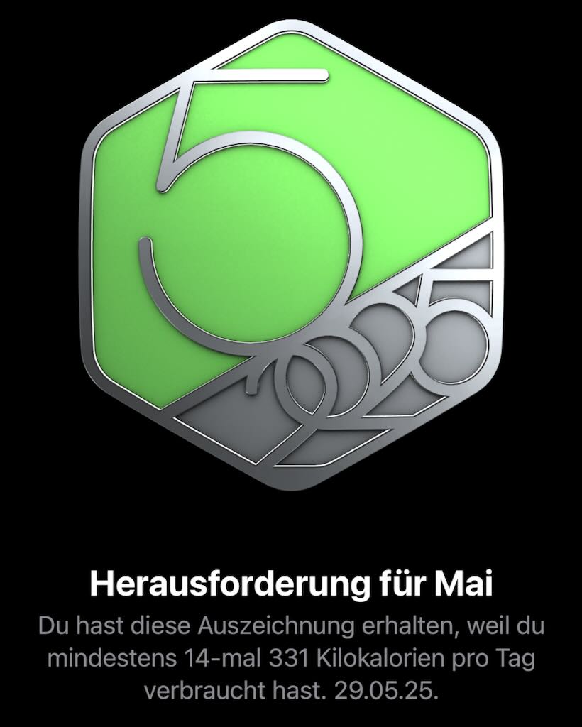 Geschafft: Herausforderung Mai 2025