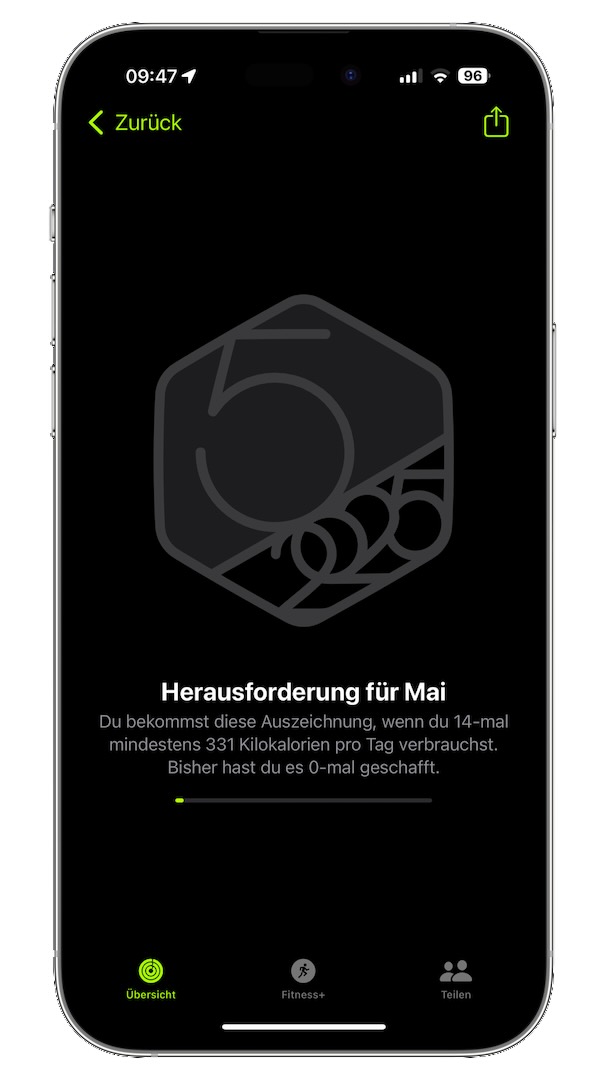 Herausforderung für Mai