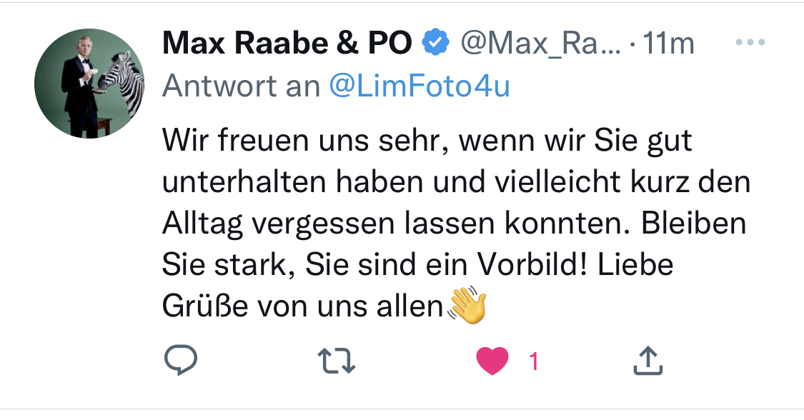 Feedback Max Raabe