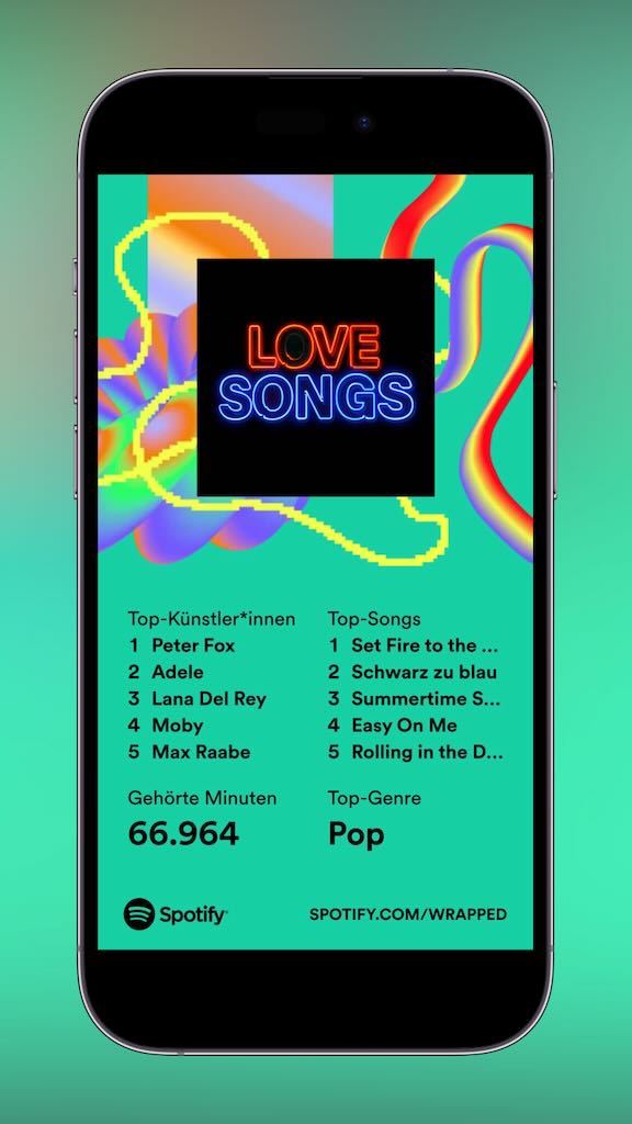 Liste meiner Songs und Künstler