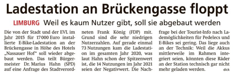Anfrage des Stadtverordneten König (FDP)