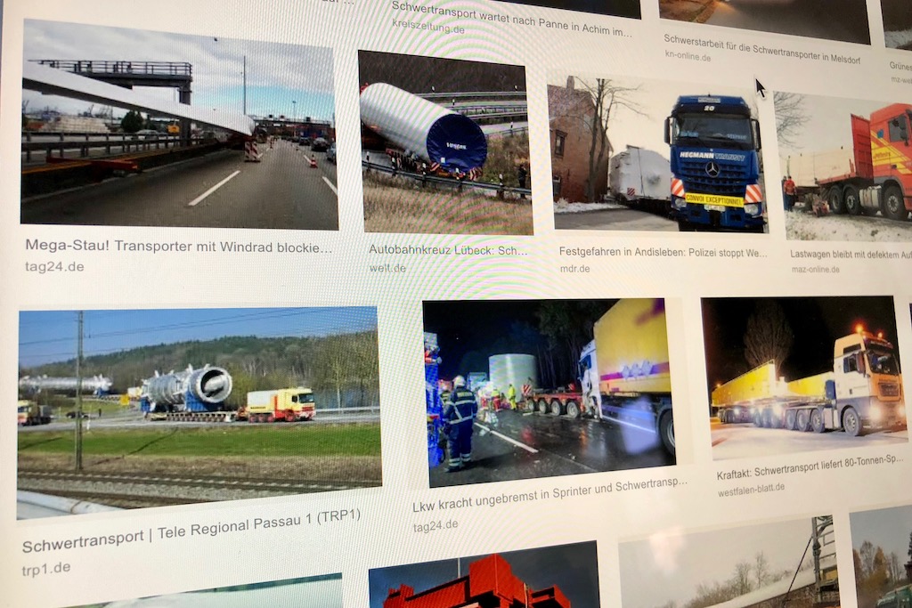 Rollender Schwertransporter