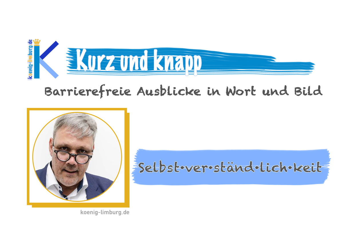 Selbst·ver·ständ·lich·keit