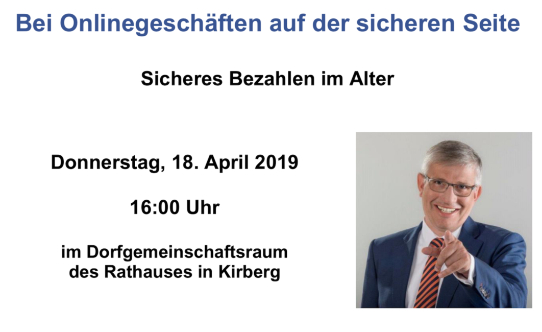 SICHERES BEZAHLEN IM ALTER