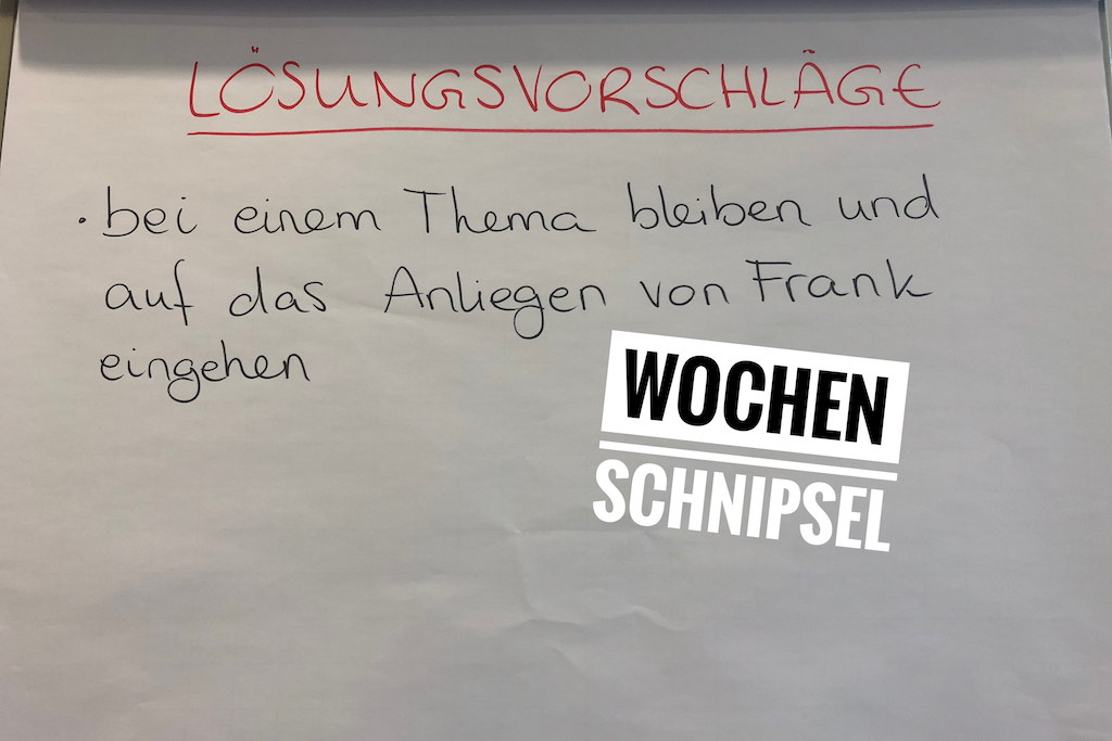 Wochen Schnipsel 38. KW 2018