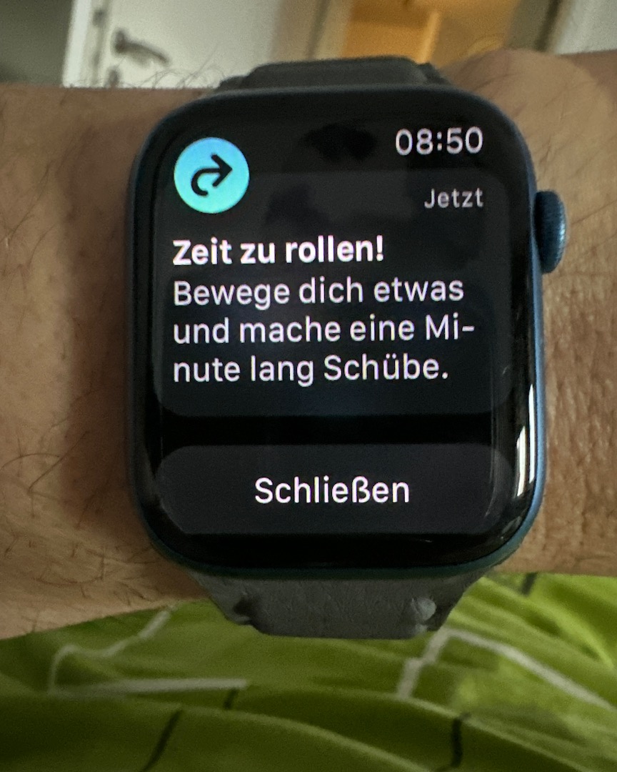 Aufforderung zum Rollen!