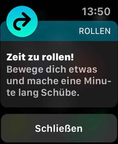 Aufforderung - Apple Watch 7