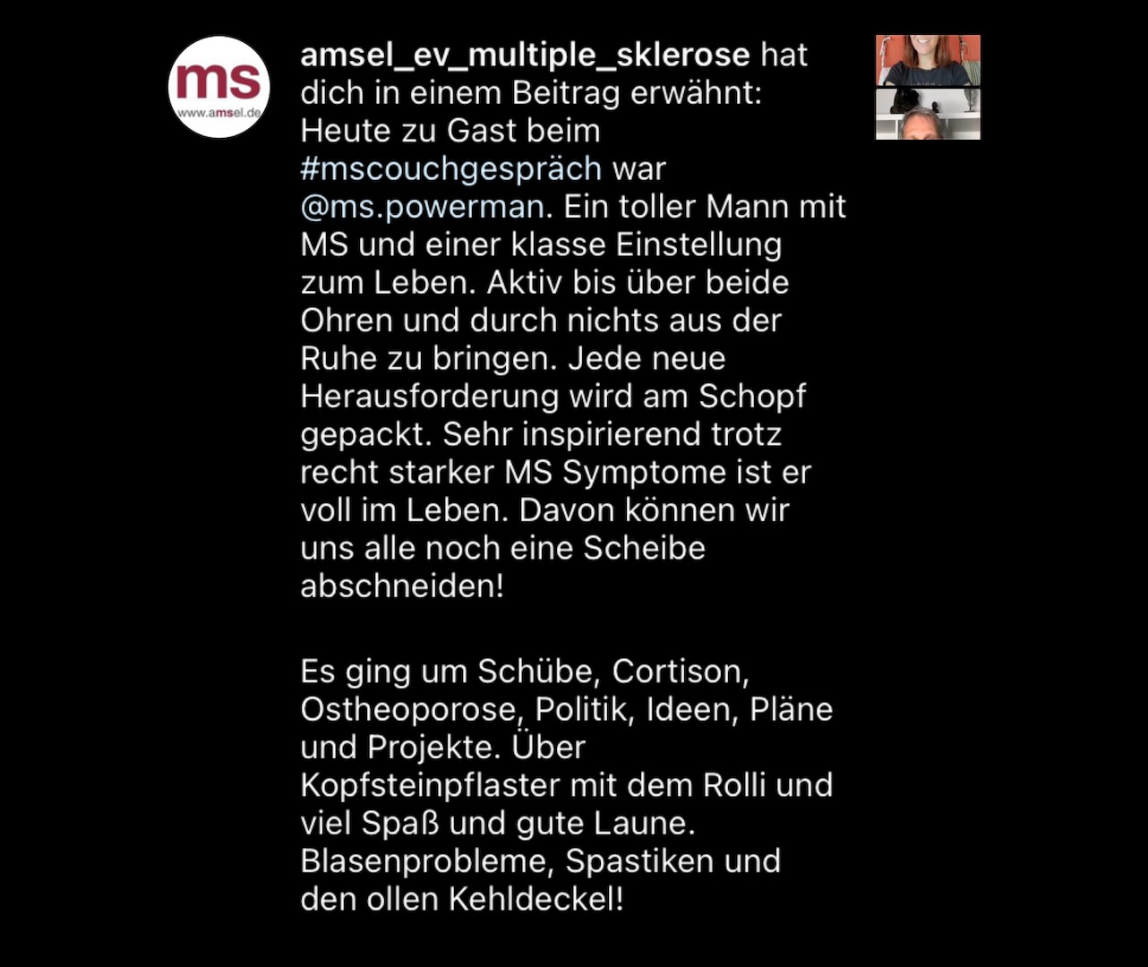 MS Couchgespräch