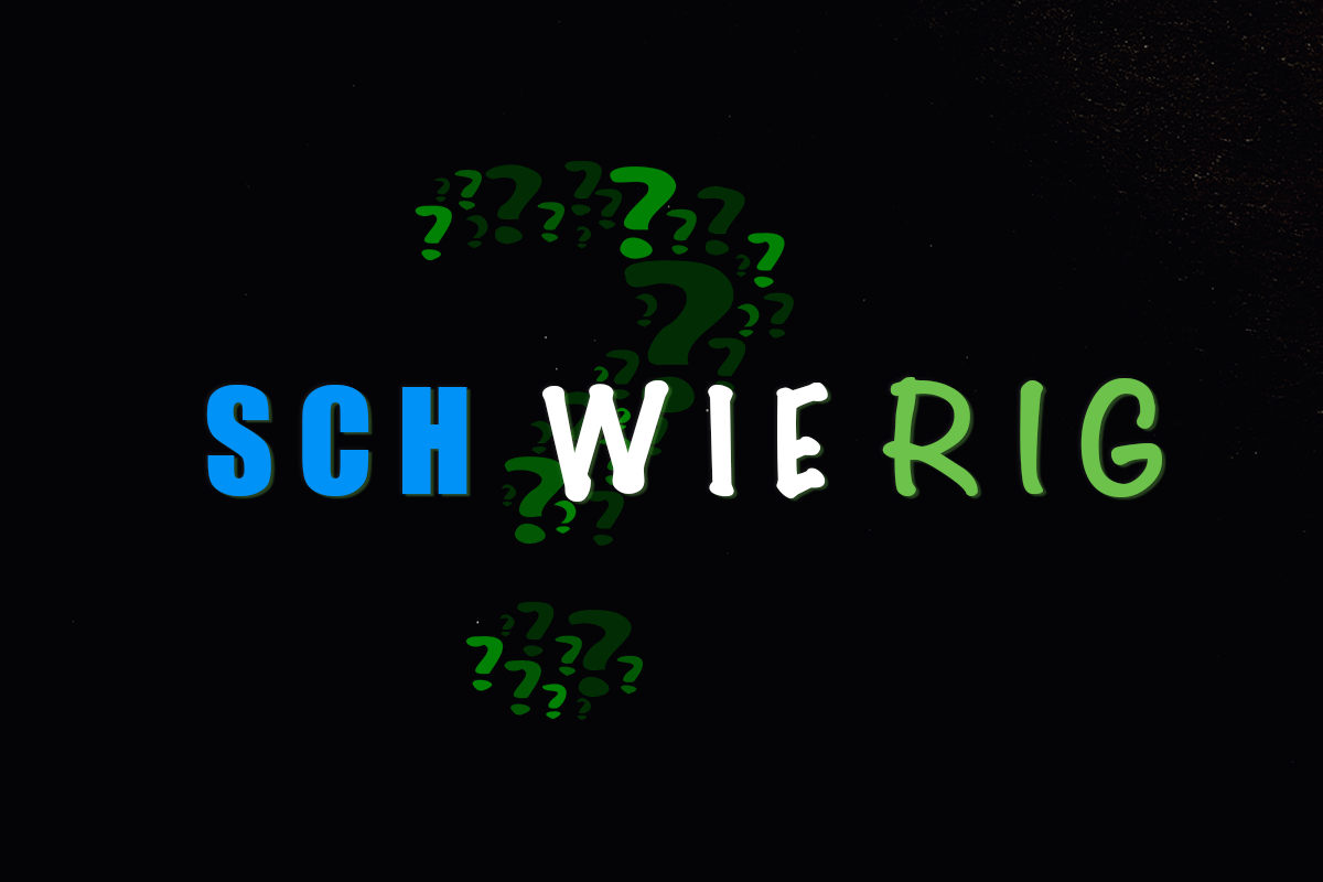 Schriftzug "sch wie rig"