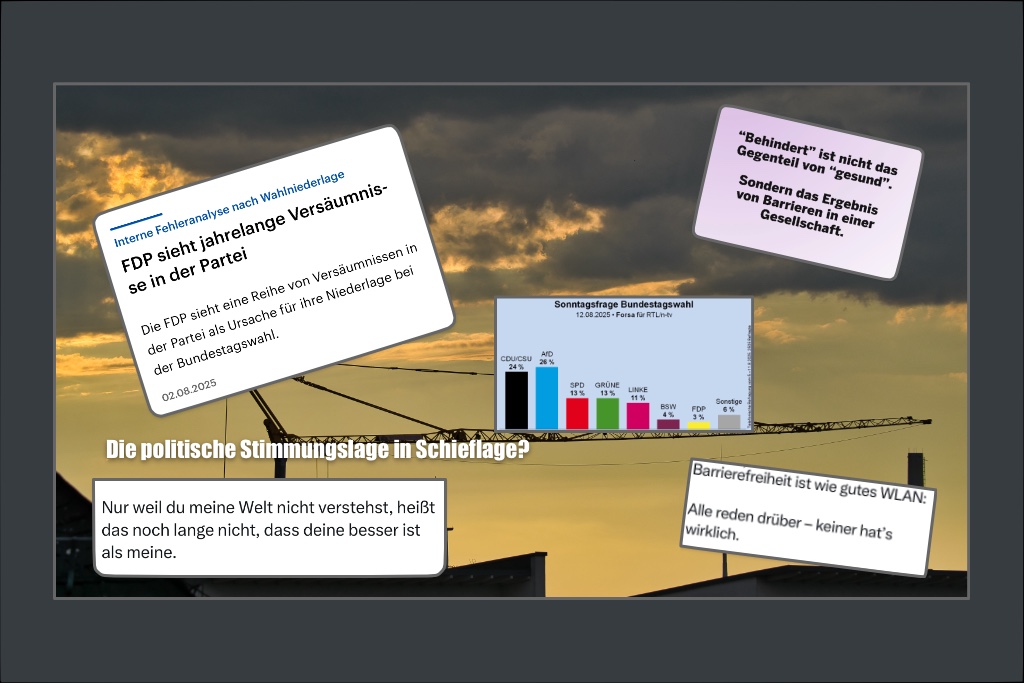 Die politische Stimmung in Schieflage?